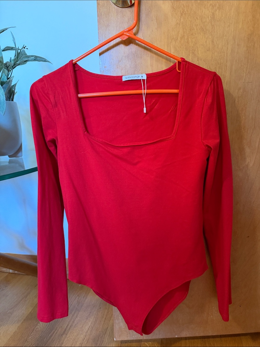 Red bodysuit